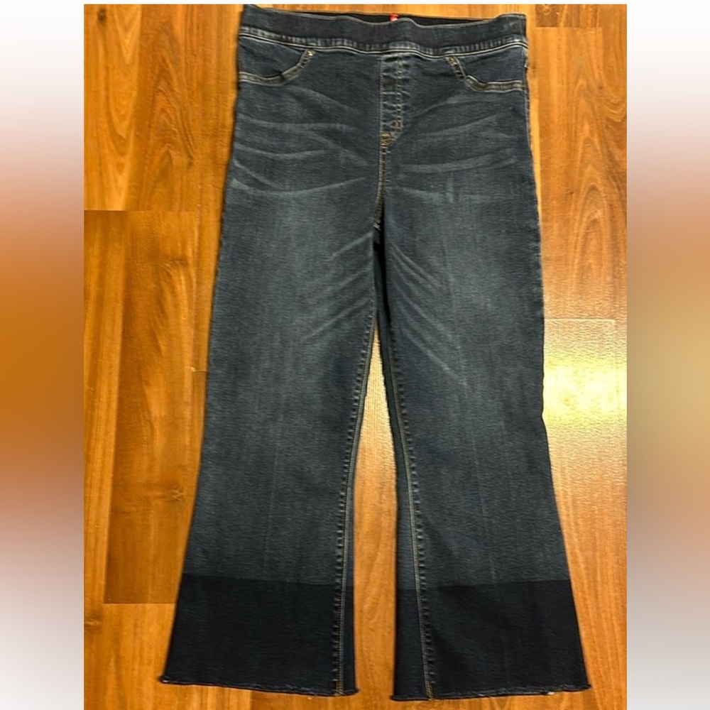 Spanx cropped flared jeans